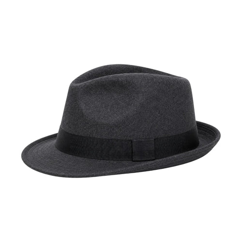PRIOKA Classic Dark Gray Fedora Hat