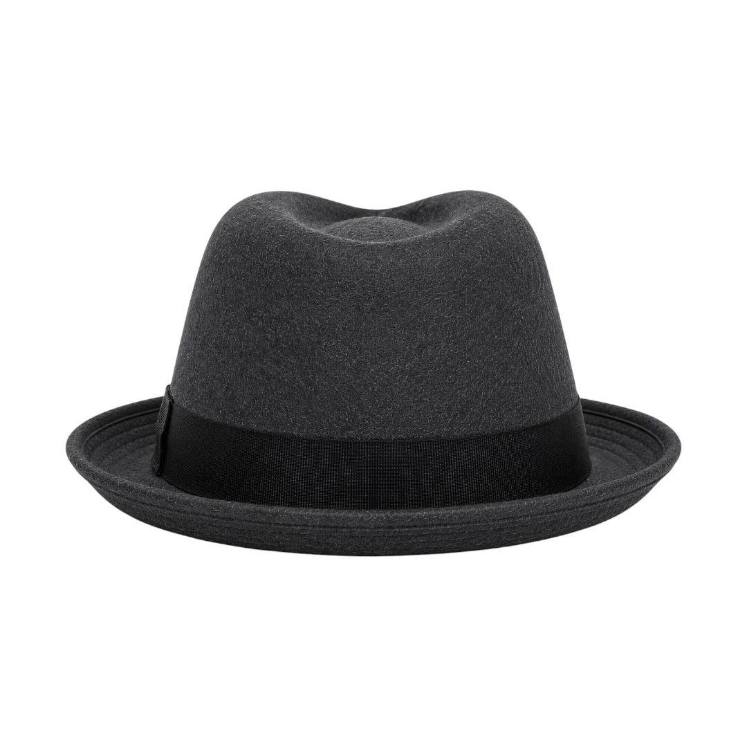 PRIOKA Classic Dark Gray Fedora Hat