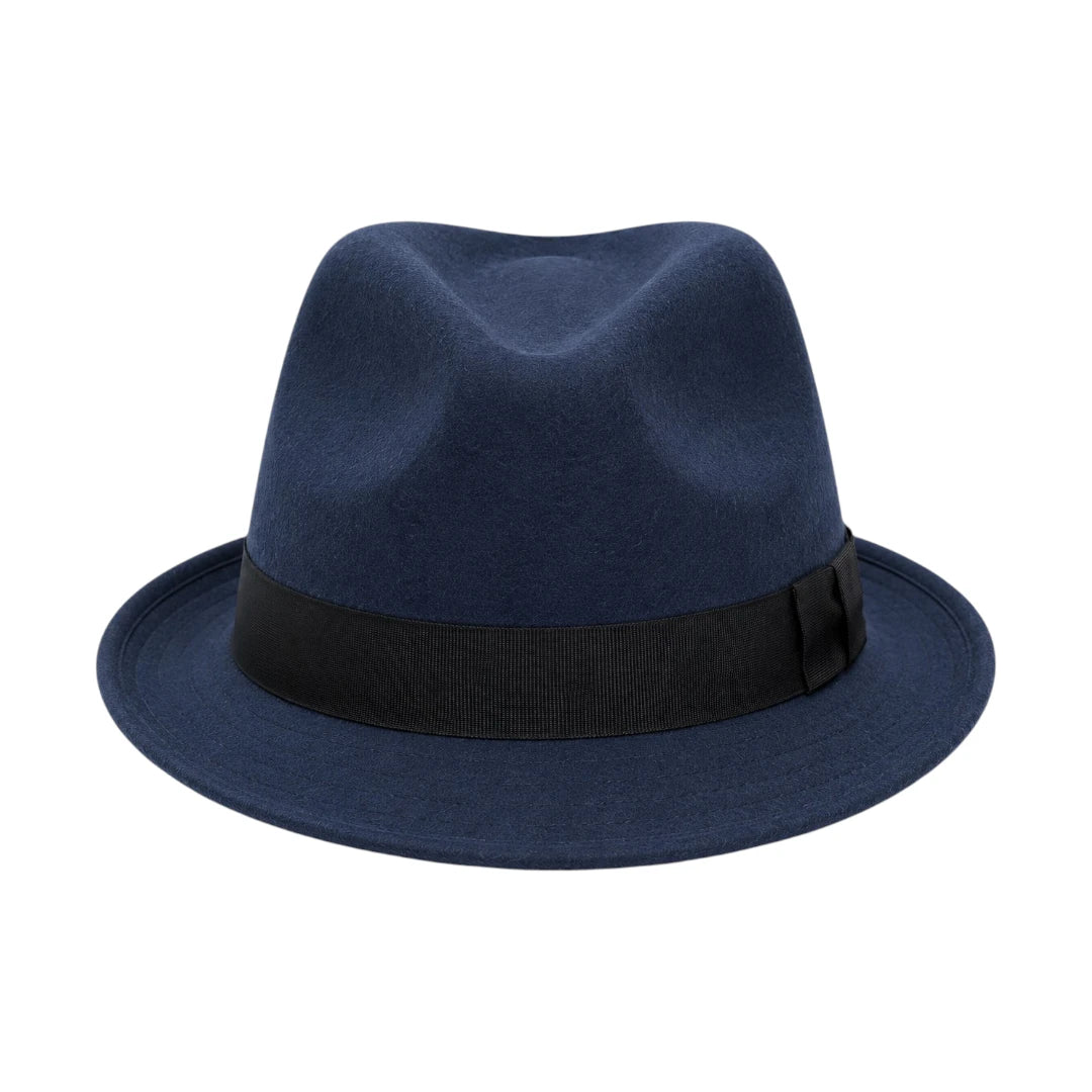PRIOKA Classic Navy Blue Fedora Hat