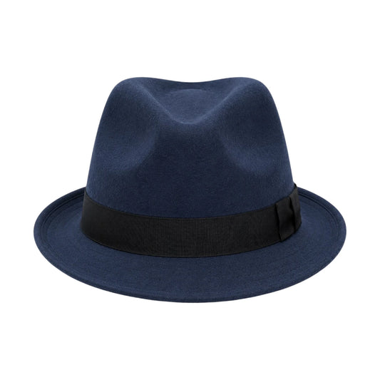 PRIOKA Classic Navy Blue Fedora Hat