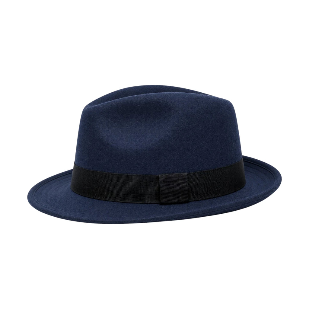 PRIOKA Classic Navy Blue Fedora Hat