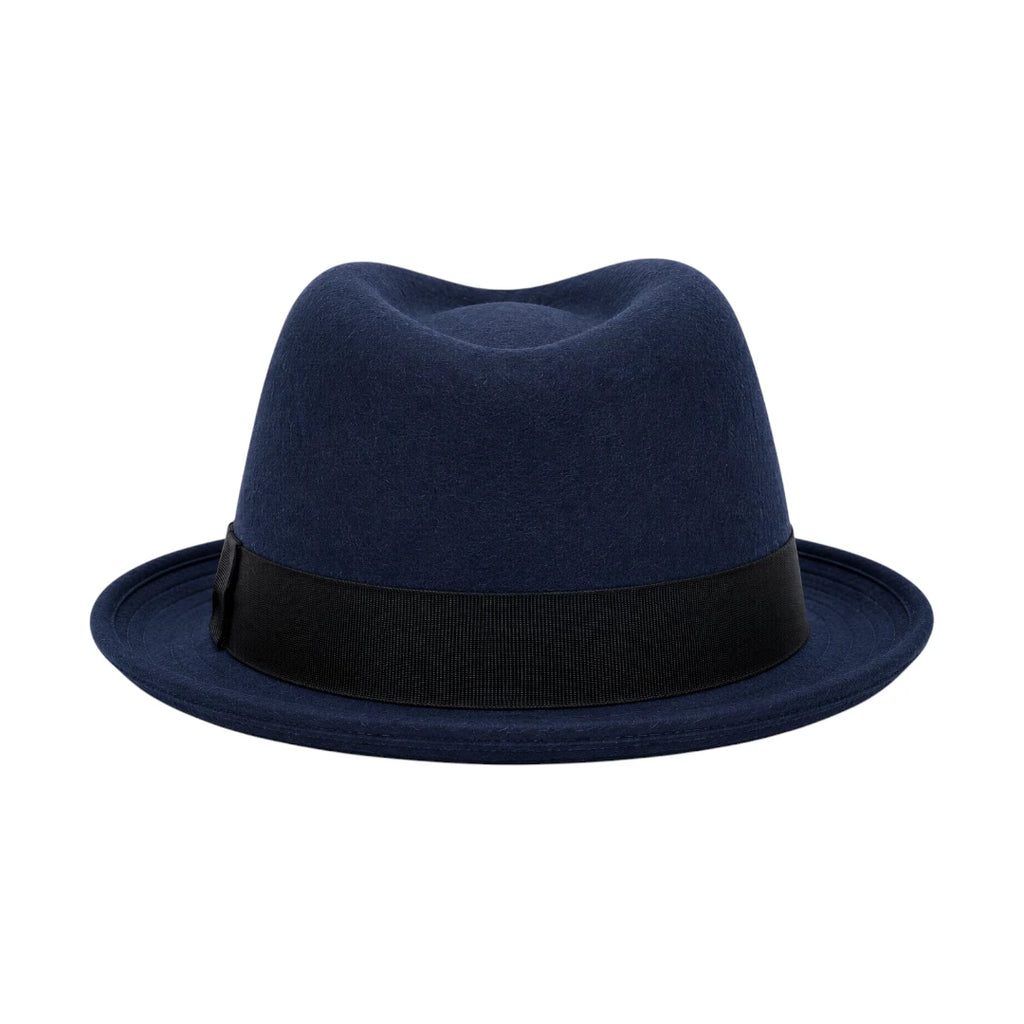 PRIOKA Classic Navy Blue Fedora Hat