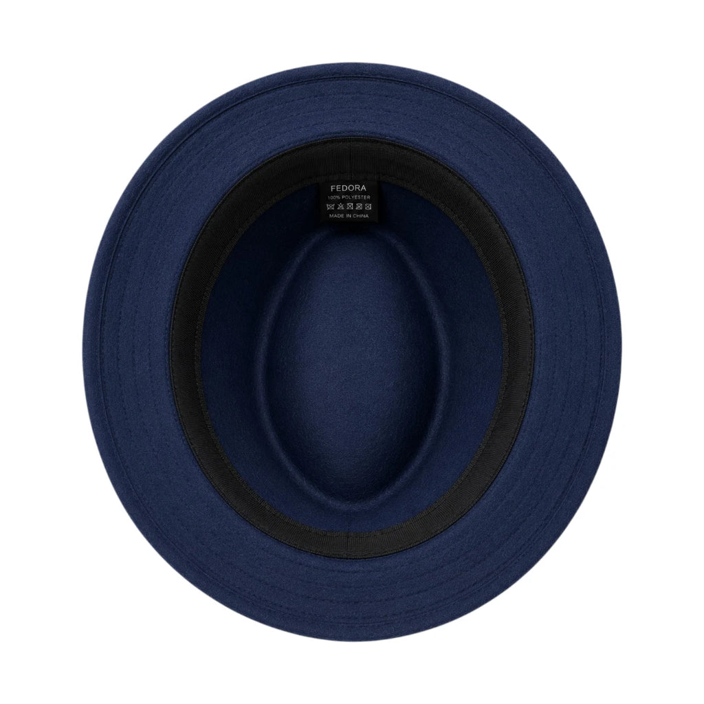 PRIOKA Classic Navy Blue Fedora Hat