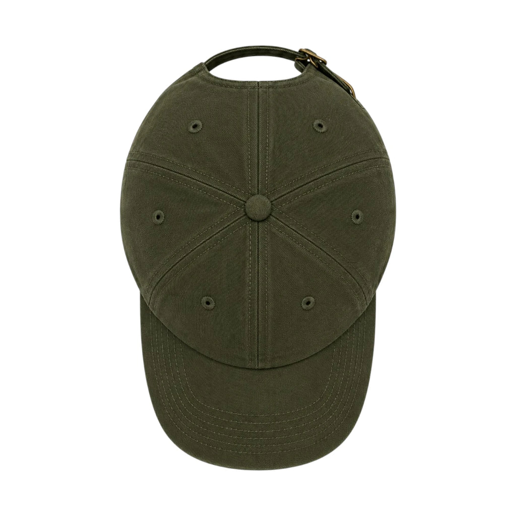 PRIOKA Classic Olive Green Cotton Baseball Cap