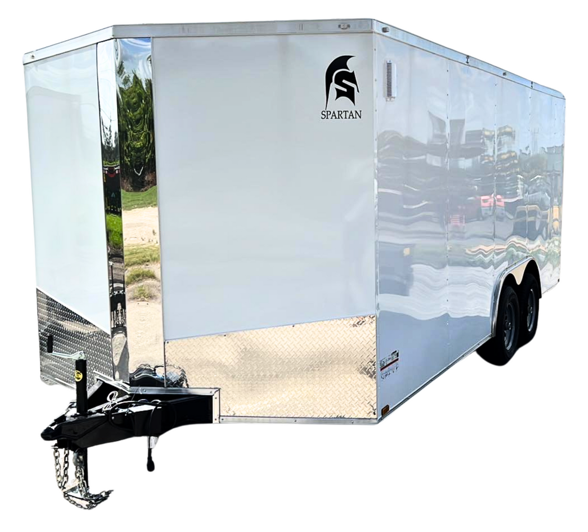 Spartan 8.5X18 Tandem Axle Enclosed Cargo Trailer | White | SP8.5X18TA