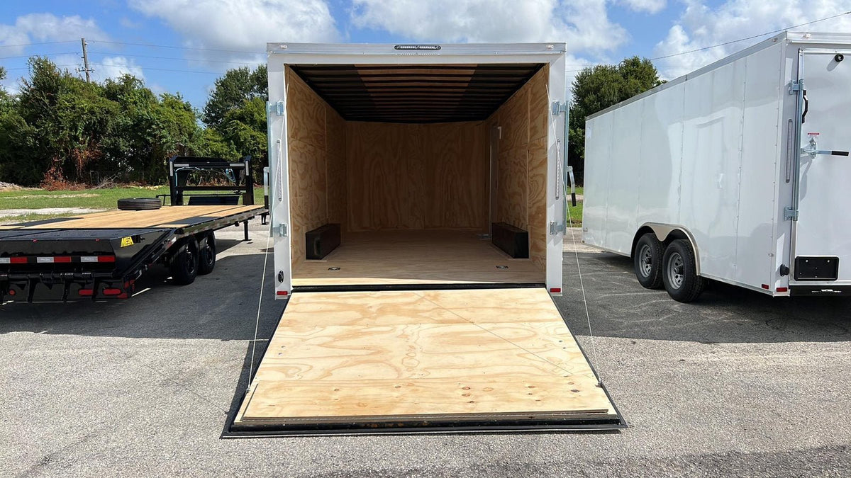 Spartan 8.5X18 Tandem Axle Enclosed Cargo Trailer | White | SP8.5X18TA