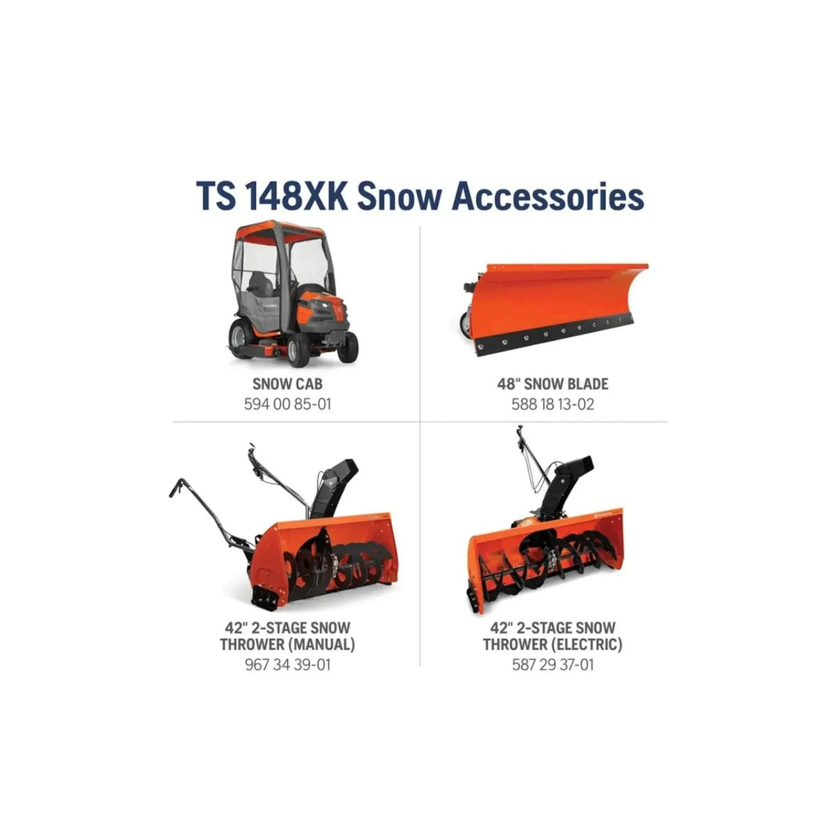 Husqvarna TS 348 (48″) 24HP Kohler Garden Tractor