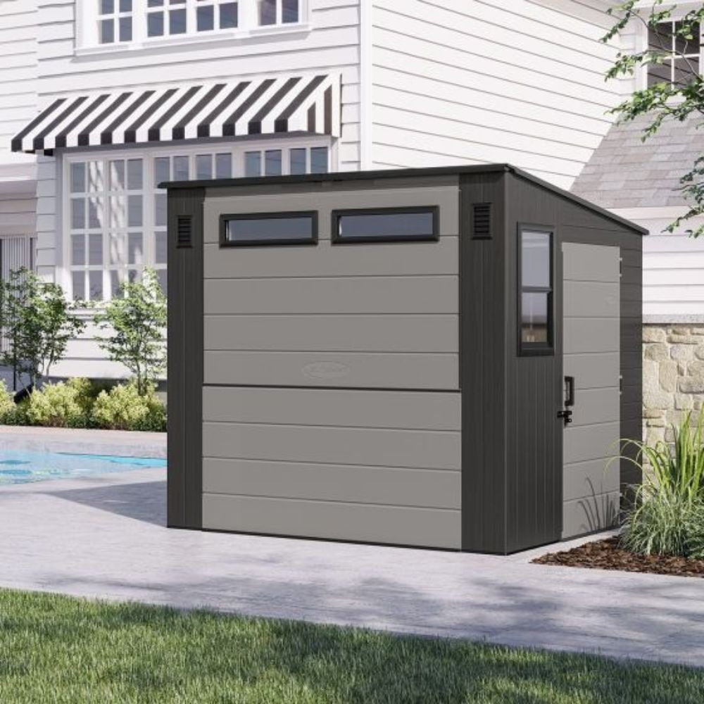 Suncast 8 ft. x 7 ft. Cabana Entertainment Shed BMCB8730T