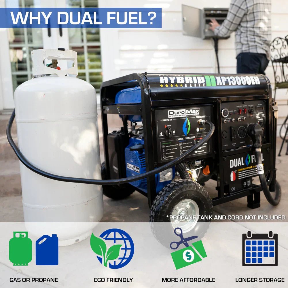 DuroMax 13,000 Watt Dual Fuel Portable Generator XP13000EH
