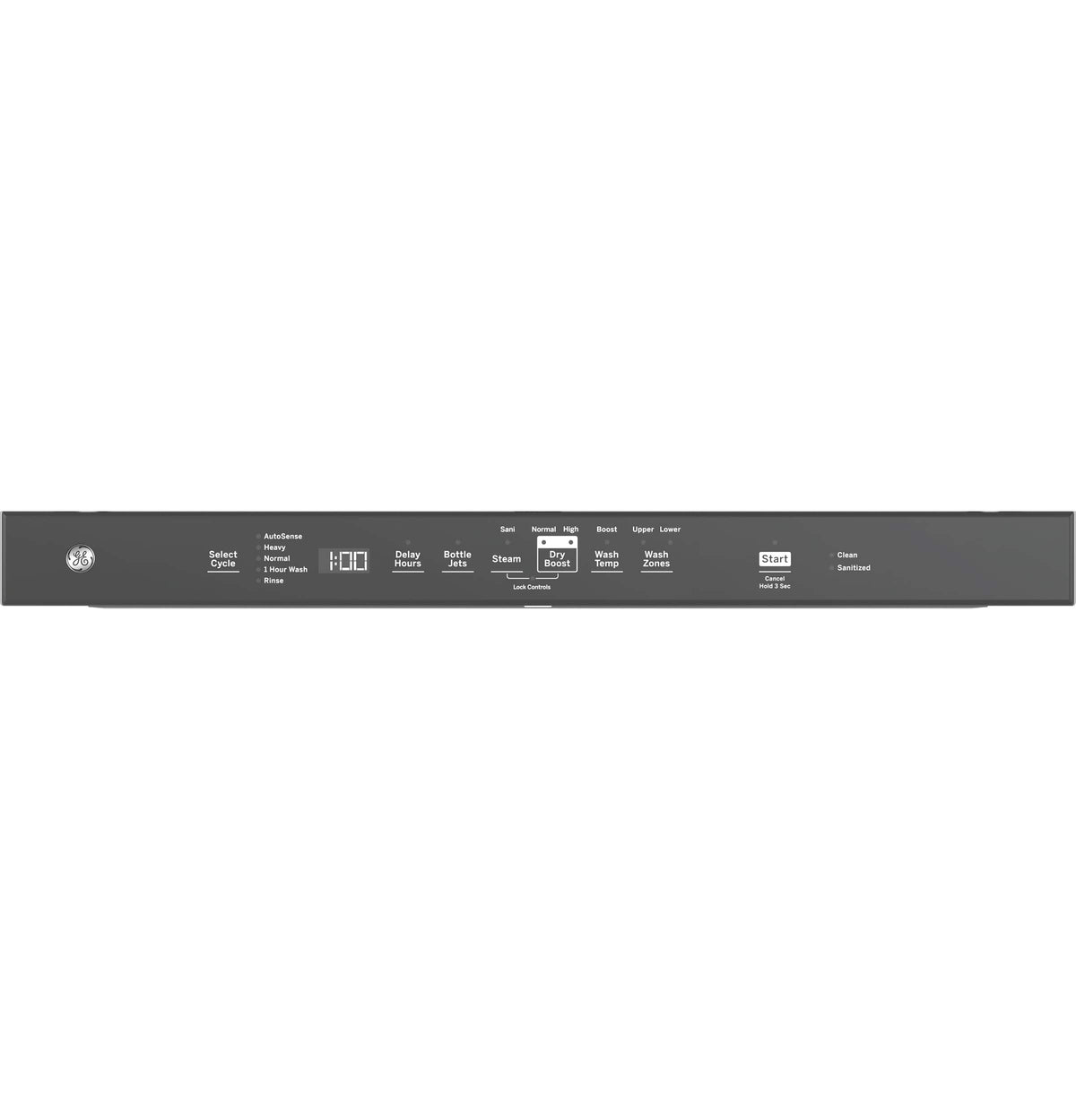 GE – 24″ Top Control Built-In Stainless Steel Tub Dishwasher with 3rd Rack, Sanitize Cycle and 47 dBA – Slate