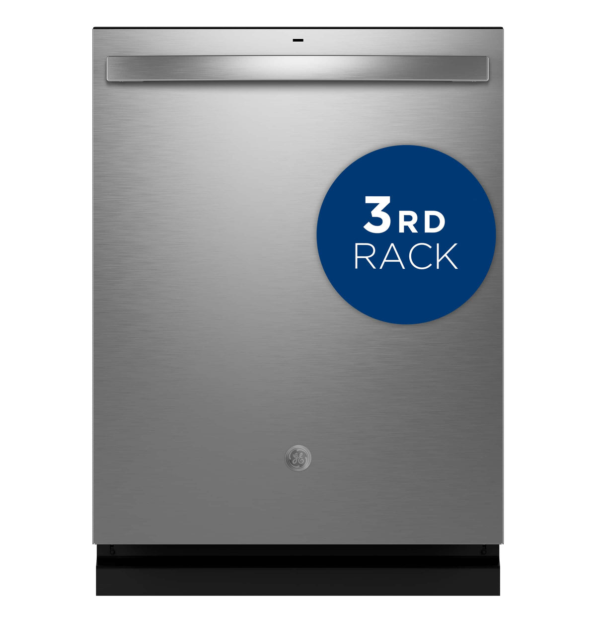 GE – 24″ Top Control Built-In Stainless Steel Tub Dishwasher with 3rd Rack, Sanitize Cycle and 47 dBA – Stainless Steel