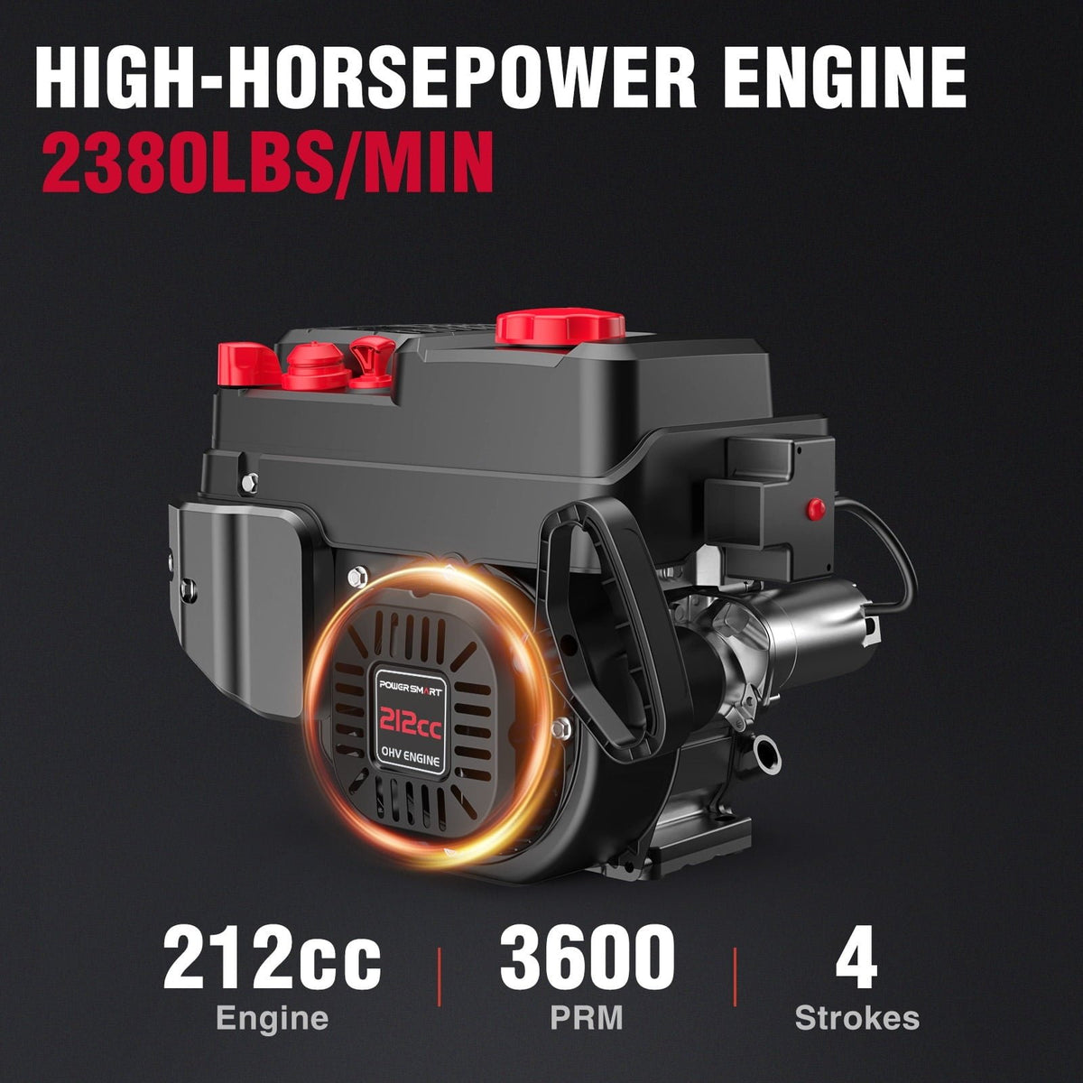PowerSmart Brand New Self-Propelled Gas Snow Blower, 212cc 24 in. Two-Stage with 120V Electric Start