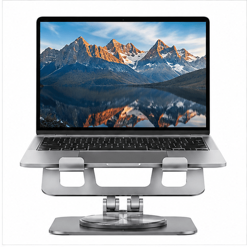 Adjustable Laptop Stand, 360° Rotating & Foldable Notebook Holder for 9.7–17.3 Inch Laptops - Prioka