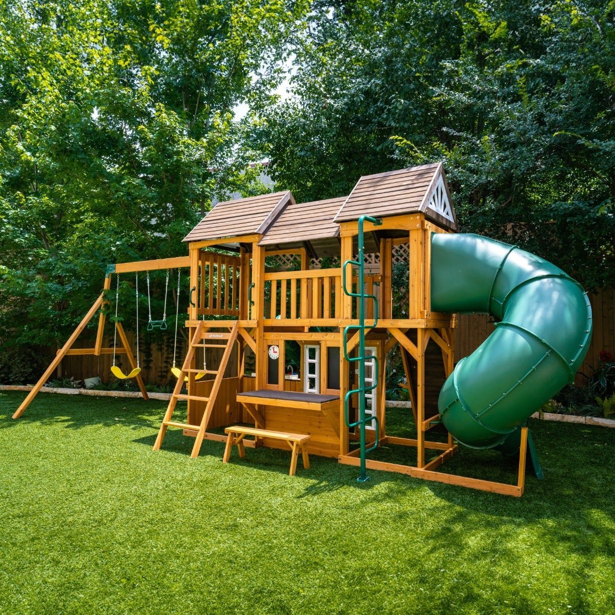 Adventure Bend Swing Set – Installation Available - Prioka