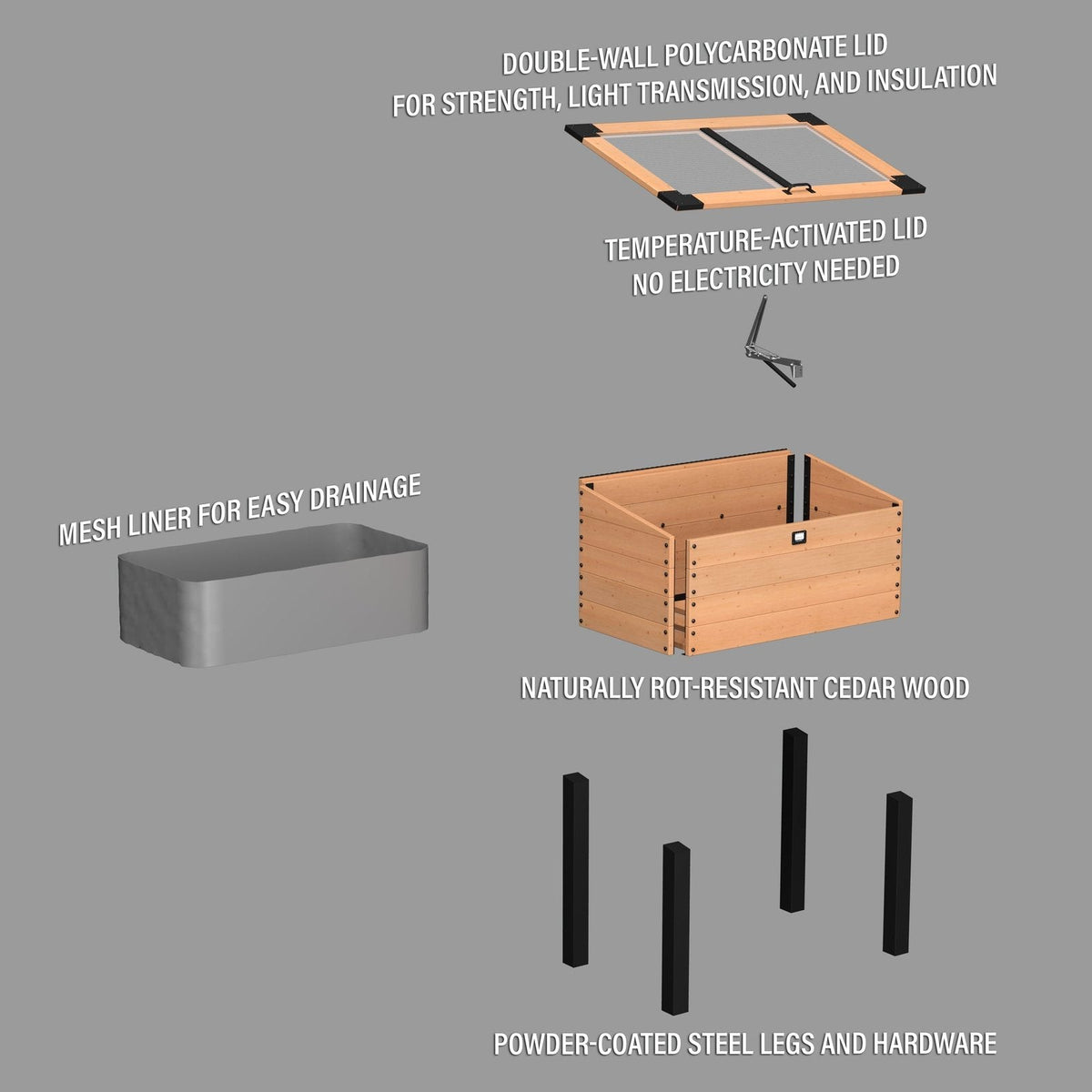 Aggie Cold Frame Box - Prioka