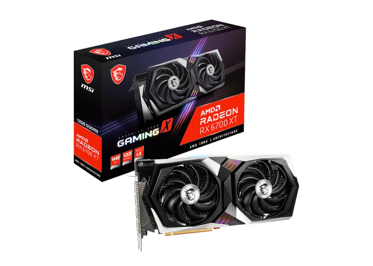 AMD MSI Radeon RX 6700 XT GAMING X 12GB Graphics Card (Radeon-RX-6700-XT-GAMING-X-12G) - Prioka