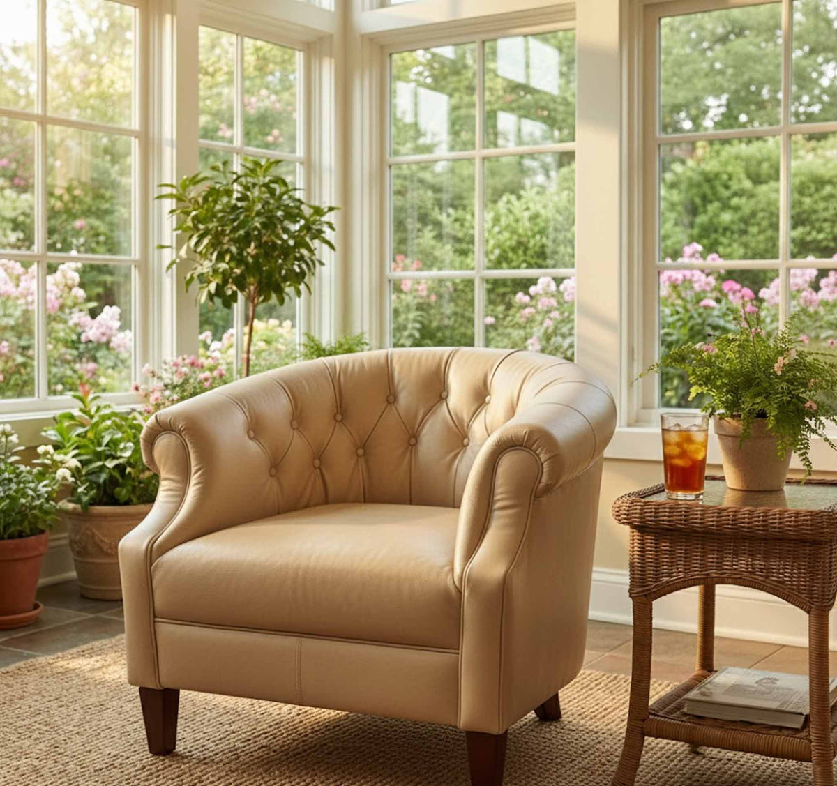 Amelia Leather Chair - Prioka
