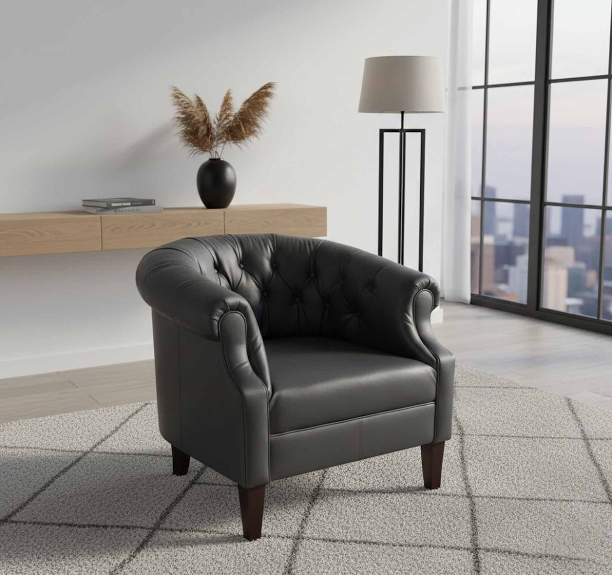 Amelia Leather Chair - Prioka