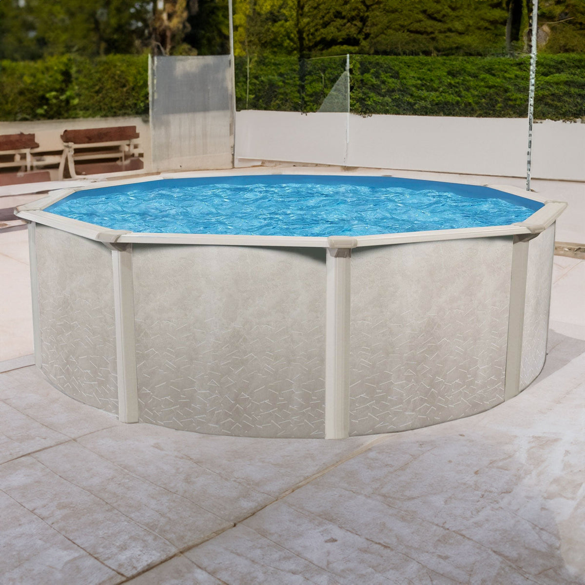 Aquarian Phoenix 21' x 52" Steel Frame Above Ground Swimming Pool Kit with Pump - Prioka