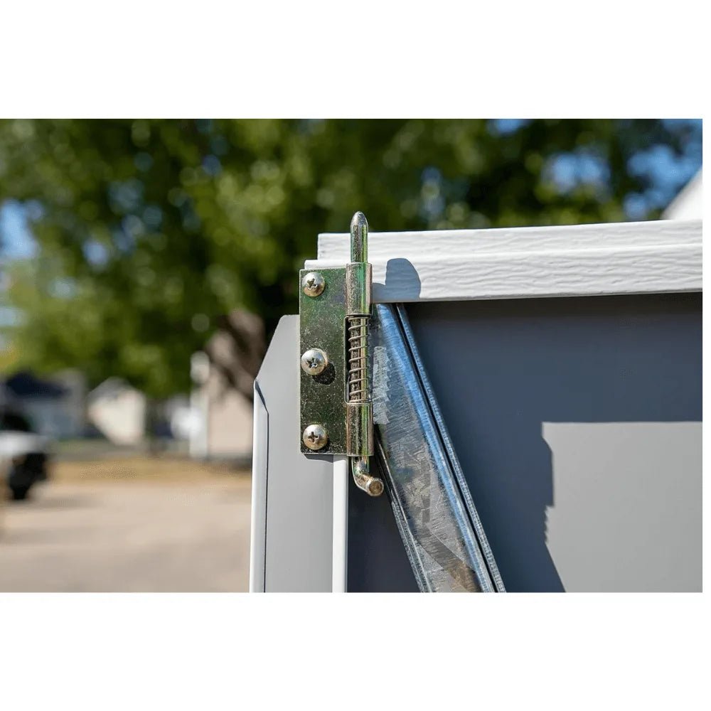 Arrow Yardsaver 4 x 7 ft. Galvanized Steel Lean-To Outdoor Storage Shed, Eggshell - Prioka