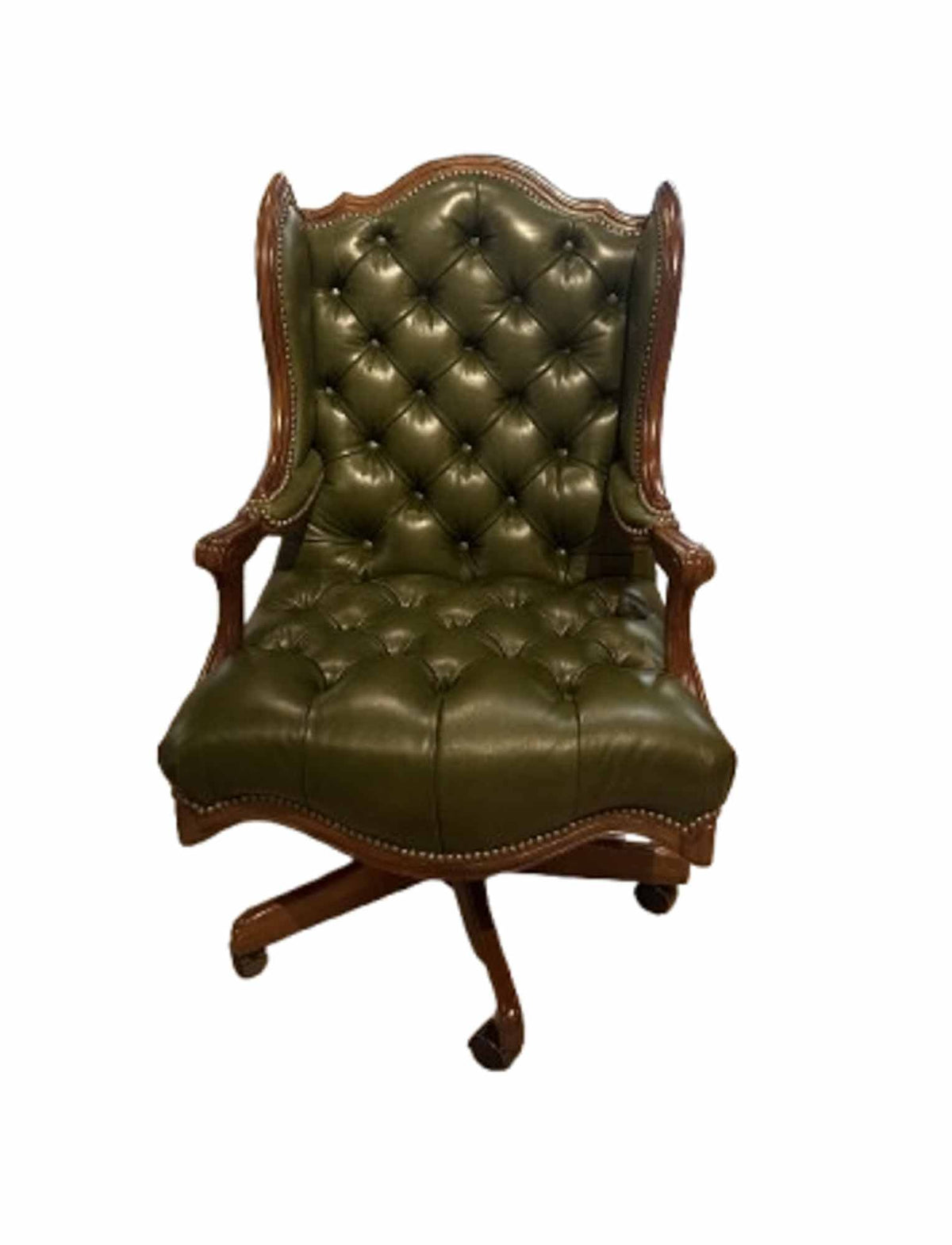 Arthur Leather Tufted Executive Chair - Prioka