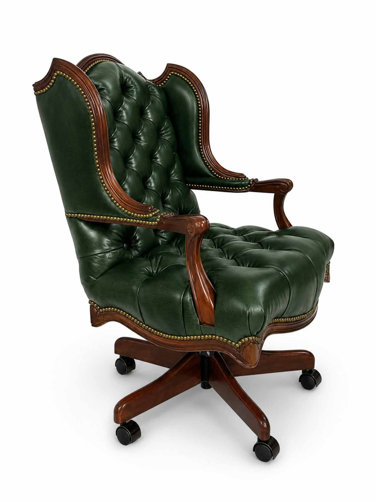 Arthur Leather Tufted Executive Chair - Prioka