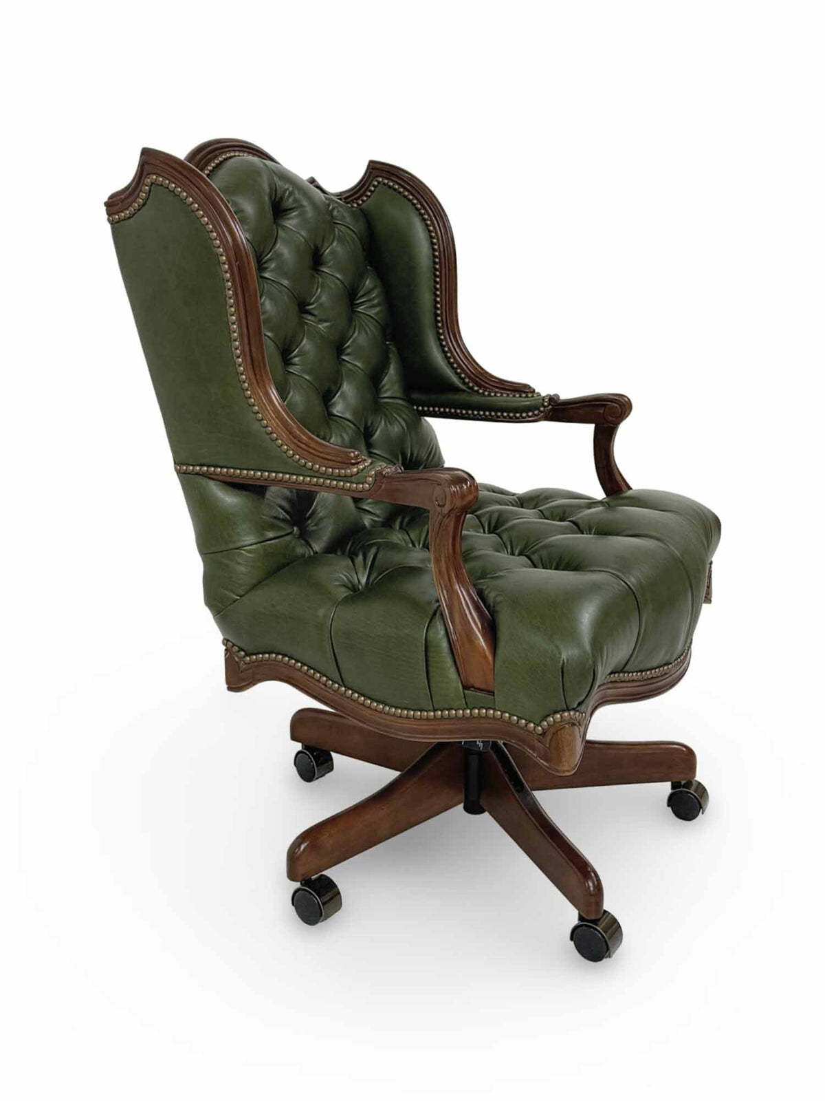 Arthur Leather Tufted Executive Chair - Prioka