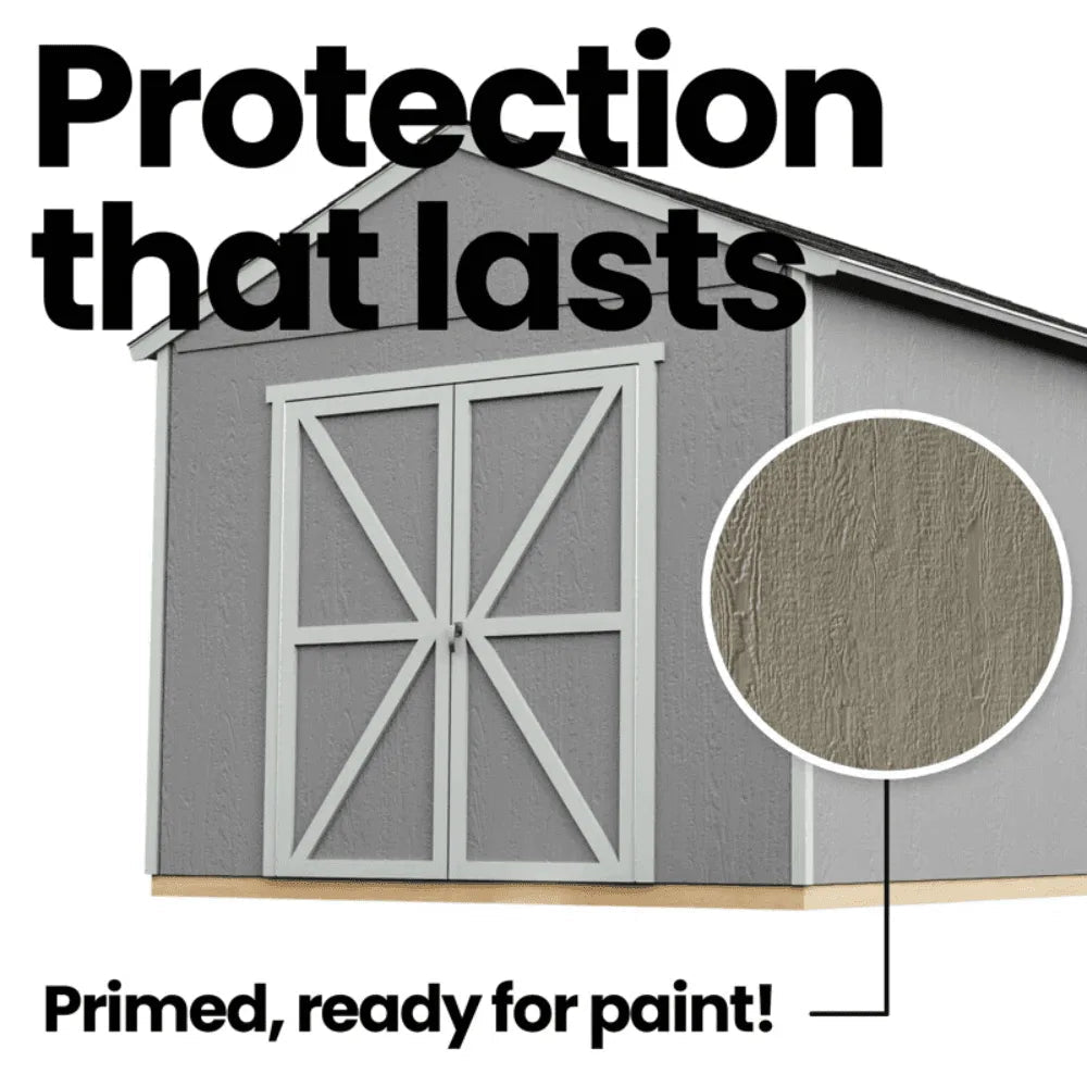 Astoria 12 ft. x 12 ft. Outdoor Wood Storage Shed - Prioka