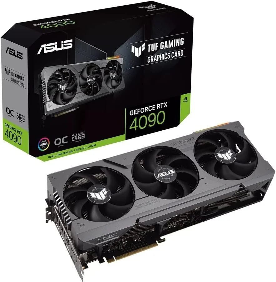 ASUS TUF GeForce RTX 4090 OC Edition Gaming Graphics Card (PCIe 4.0, 24GB GDDR6X, HDMI 2.1a, DisplayPort 1.4a) - Prioka