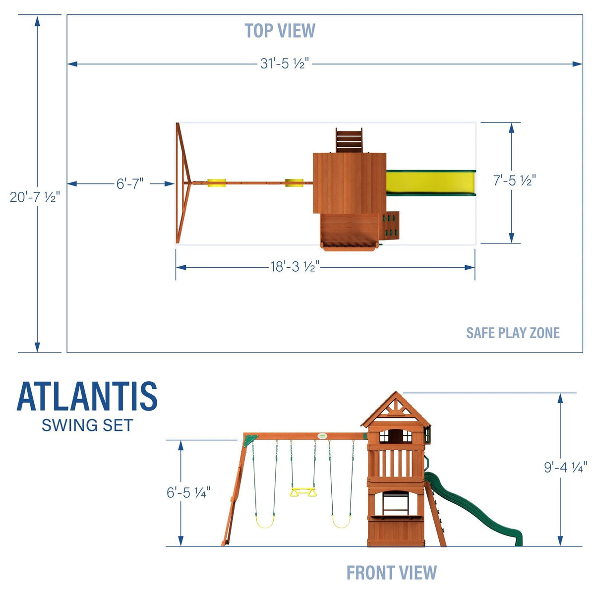 Atlantis Swing Set - Prioka