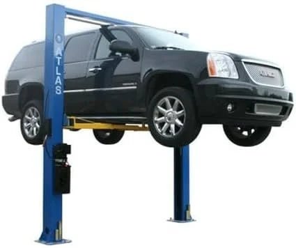 ATLAS Automotive Equipment 9OHSC-SS 2-Post Vehicle Overhead Lift, 11’9” Minimum Ceiling Height, 9,000lb Capacity, Clear Floor, 11’10” Height, 3-Stages Front and 2-Stage Rear Arms, for DIY/Hobbyists - Prioka