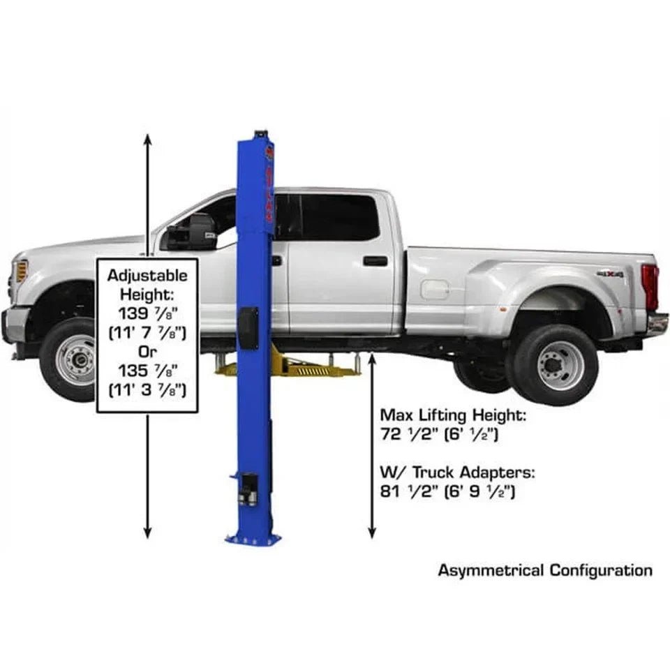 Atlas Equipment Platinum PVL10 ALI Certified Commercials Overhead 10,000 lb. Capacity 2-Post Lift - Prioka