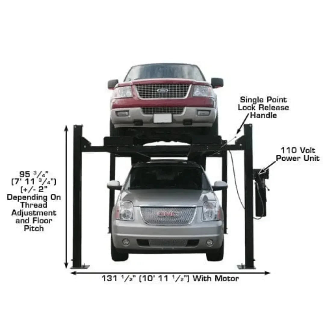 Atlas Pro9000 4 Post Lifts with RJ6 Rolling Jacks - Prioka