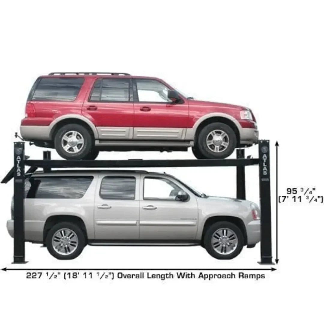 Atlas Pro9000 4 Post Lifts with RJ6 Rolling Jacks - Prioka