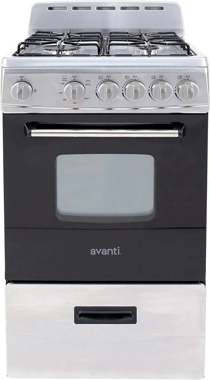 Avanti GR2013CSS 20-Inch Freestanding Gas Range, Stainless Steel - Prioka