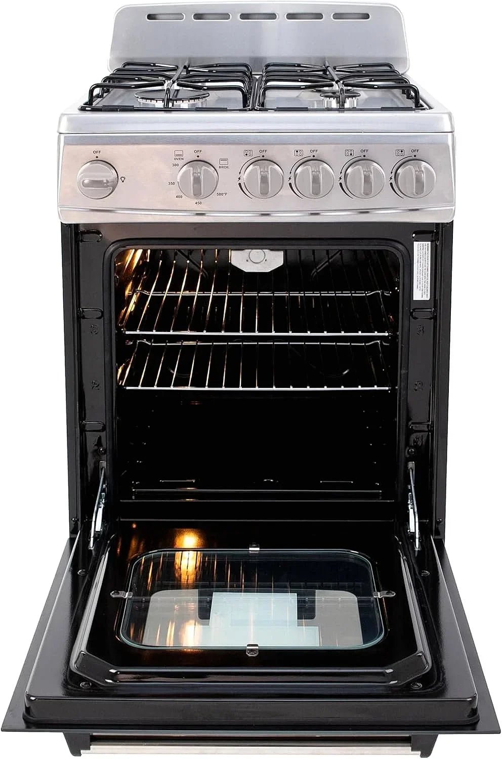 Avanti GR2013CSS 20-Inch Freestanding Gas Range, Stainless Steel - Prioka