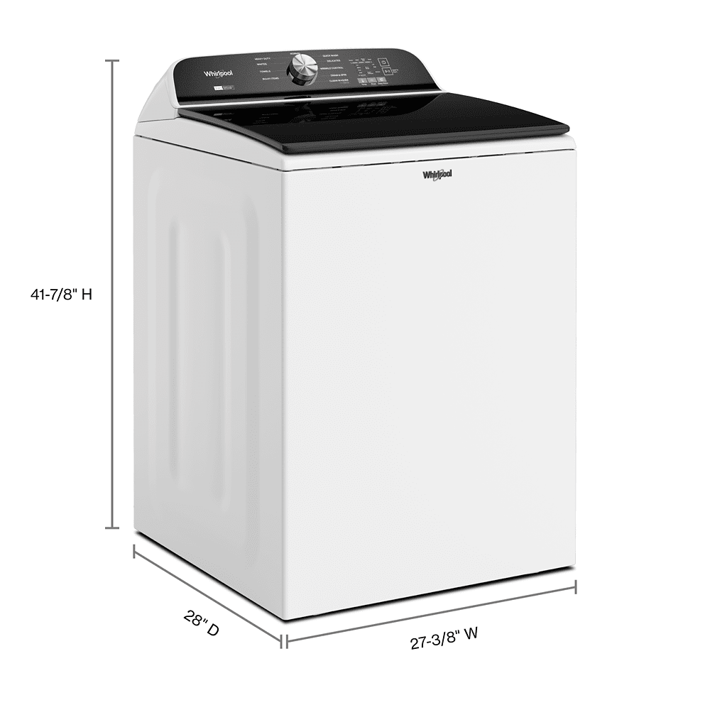 WHIRLPOOL WTW6157PW high efficiency top load washer