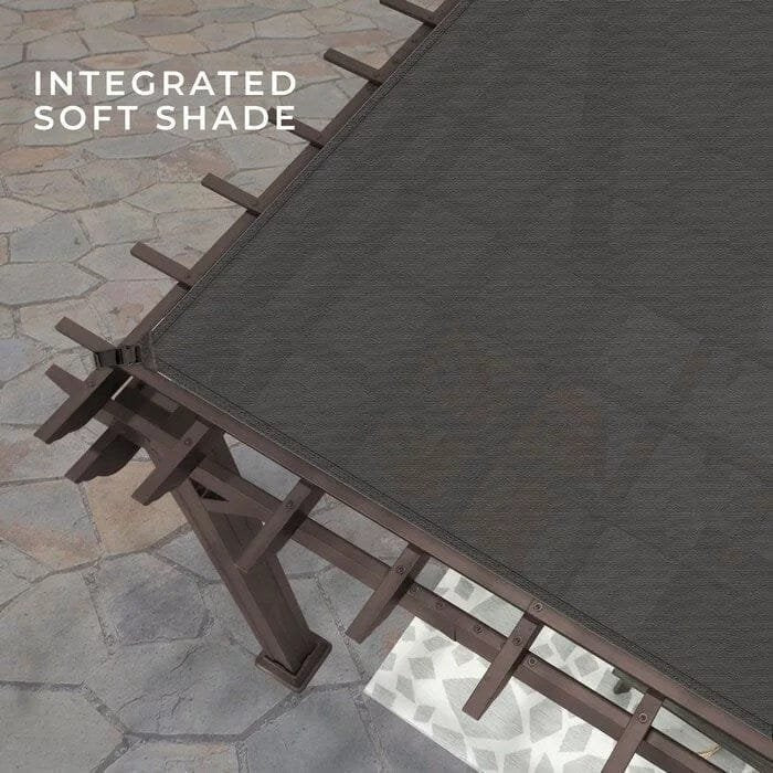 Backyard Discovery 12 ft. x 10 ft. Steel Traditional Pergola - Prioka