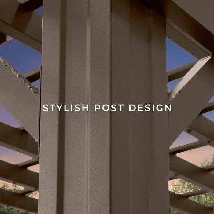 Backyard Discovery 12 ft. x 10 ft. Steel Traditional Pergola - Prioka