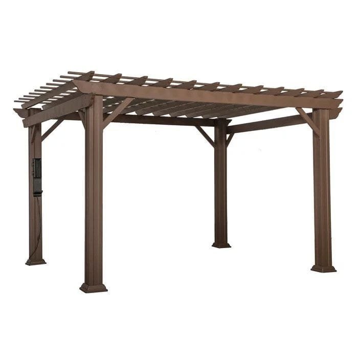 Backyard Discovery 12 ft. x 10 ft. Steel Traditional Pergola - Prioka