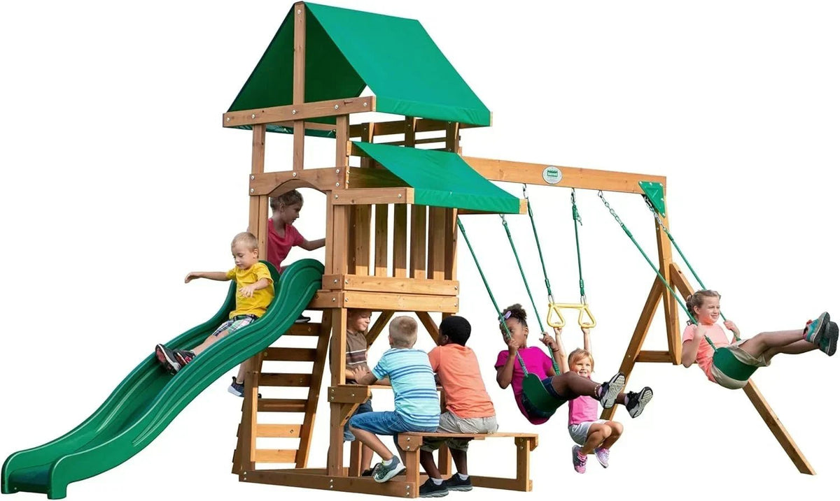 Backyard Discovery Belmont All Cedar Swing Set - Prioka