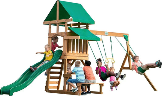 Backyard Discovery Belmont All Cedar Swing Set - Prioka