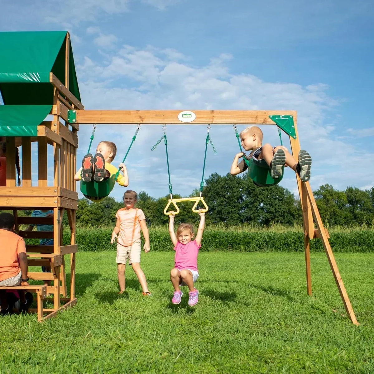 Backyard Discovery Belmont All Cedar Swing Set - Prioka