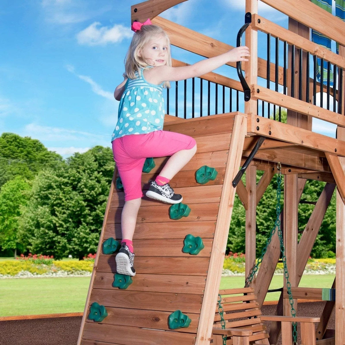 Backyard Discovery Caribbean Cedar Swing Set - Prioka