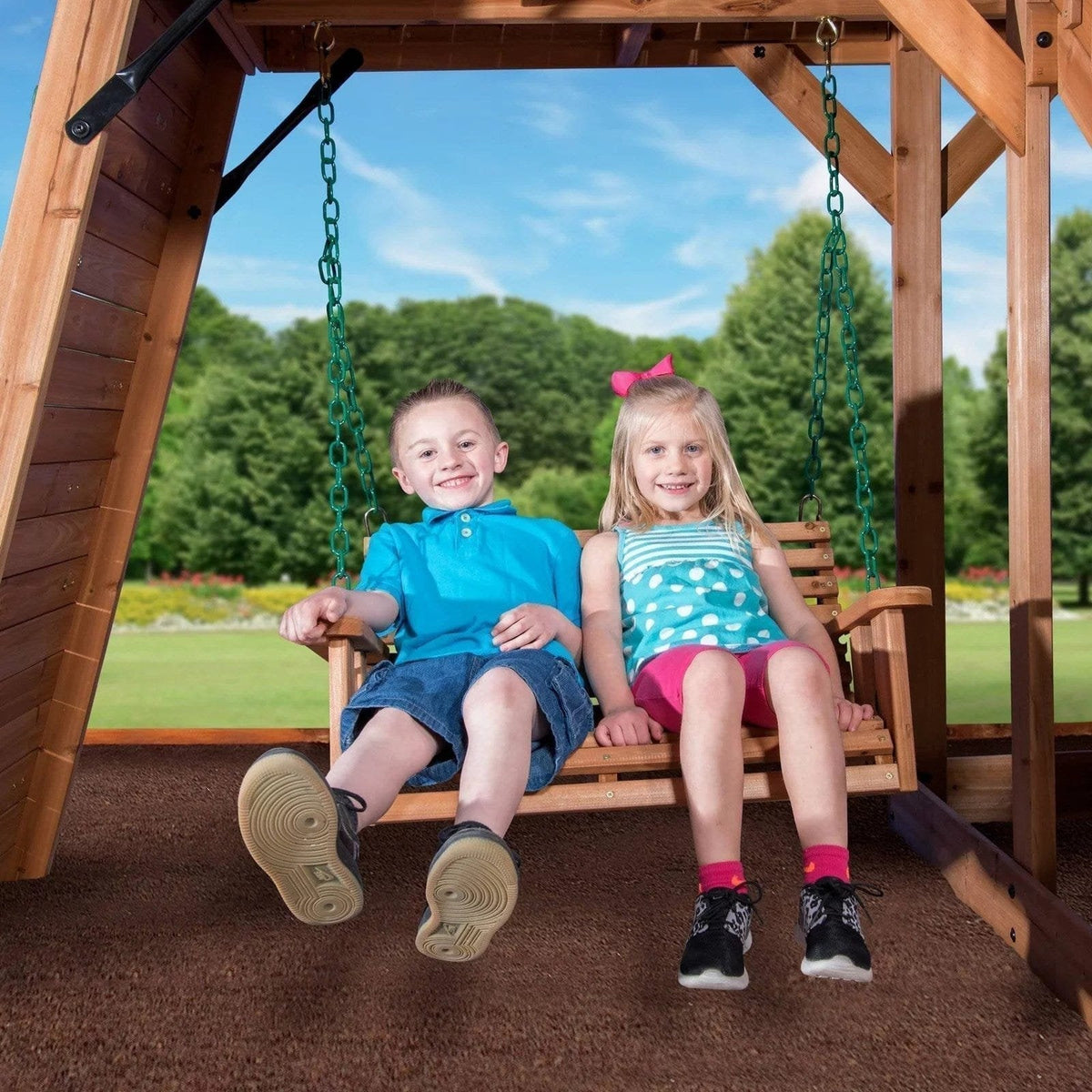 Backyard Discovery Caribbean Cedar Swing Set - Prioka