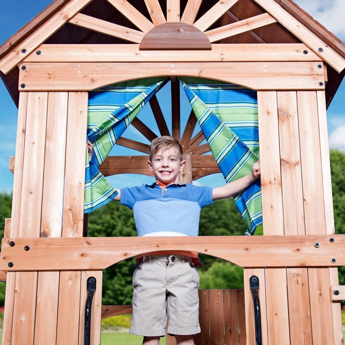 Backyard Discovery Caribbean Cedar Swing Set - Prioka