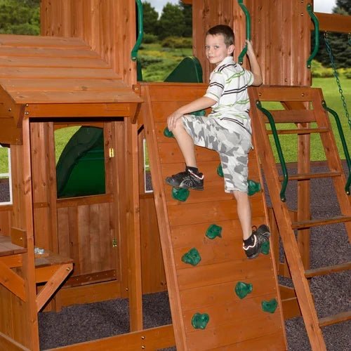 Backyard Discovery Shenandoah Cedar Wood Swing Set Slide - Prioka