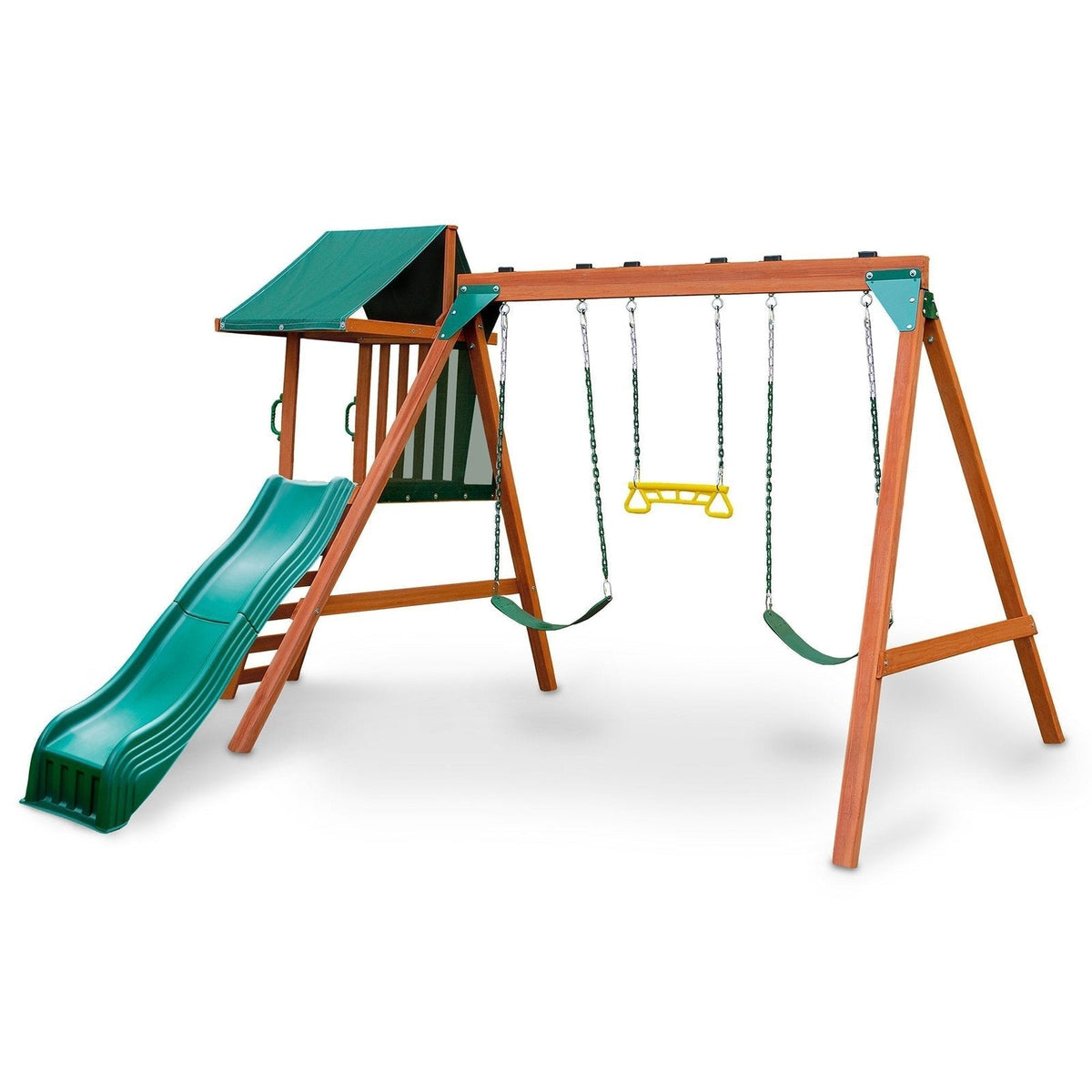 Basic Swing Set with Slide - Prioka