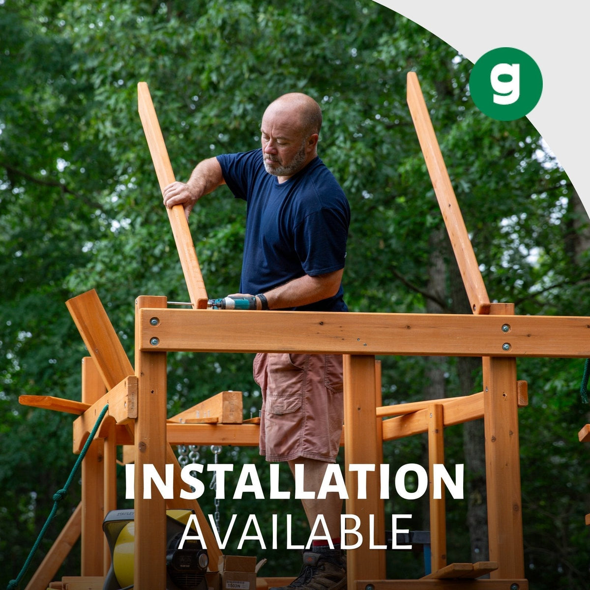 Basic Swing Set with Slide - Prioka