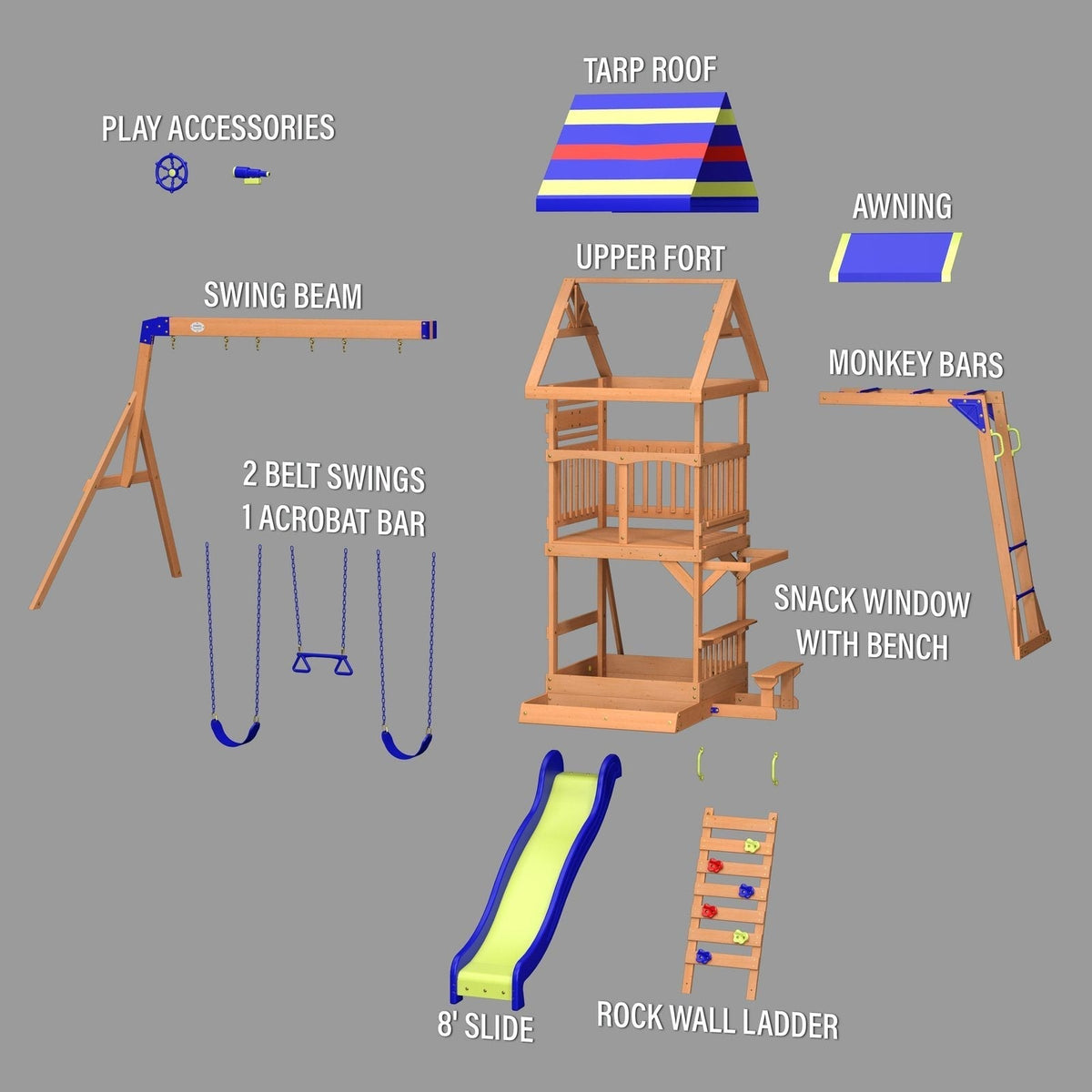 Beach Front Swing Set - Prioka
